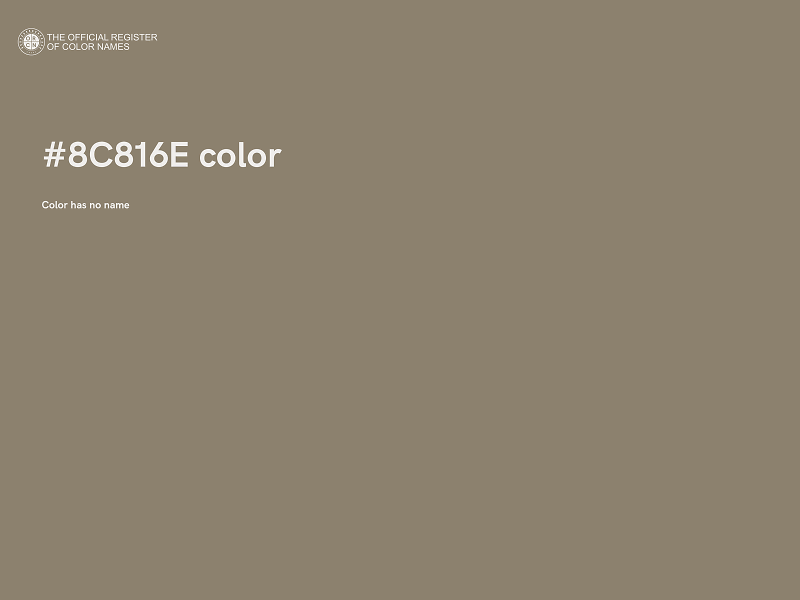 #8C816E color image
