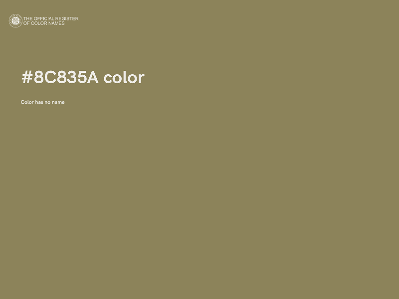 #8C835A color image
