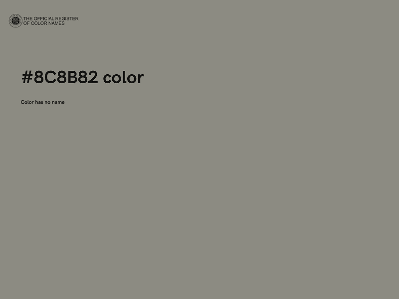 #8C8B82 color image