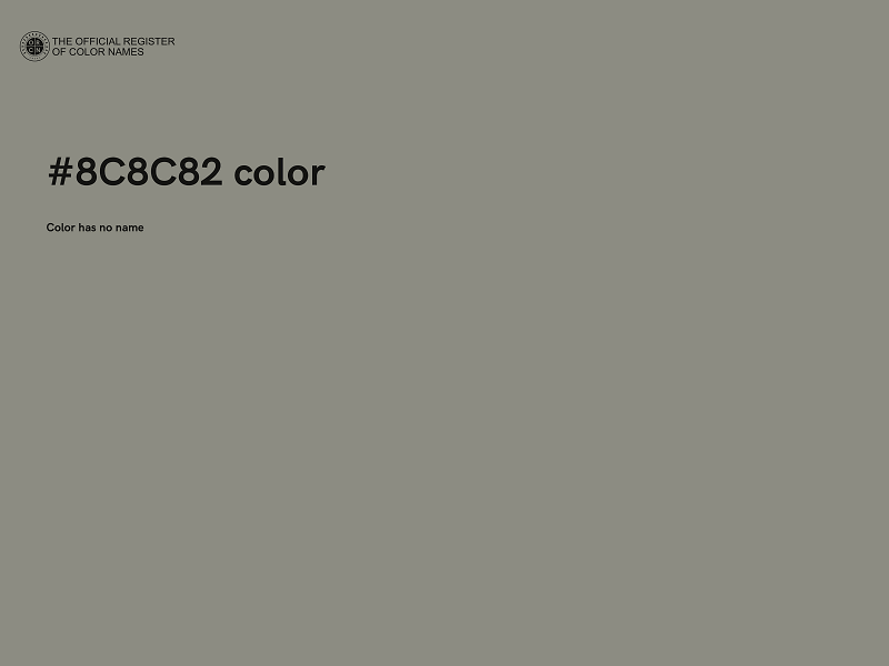 #8C8C82 color image