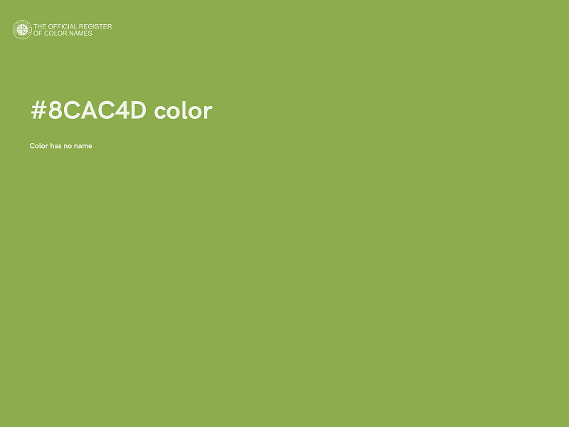 #8CAC4D color image