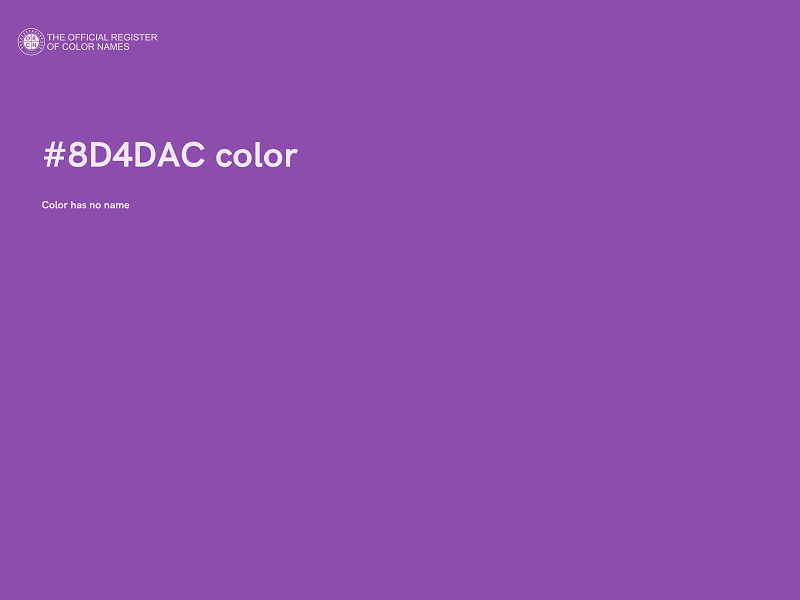 #8D4DAC color image