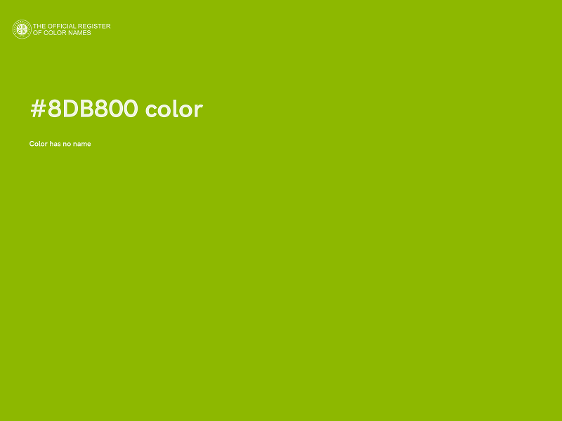 #8DB800 color image