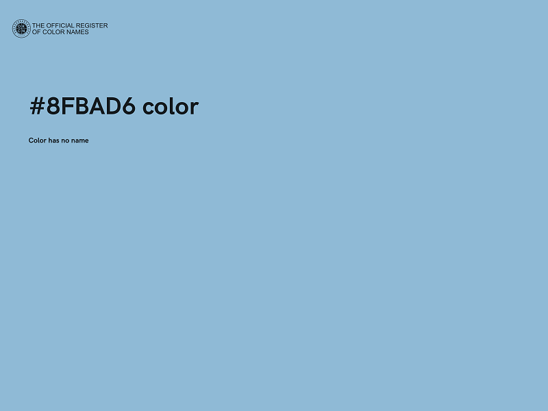 #8FBAD6 color image