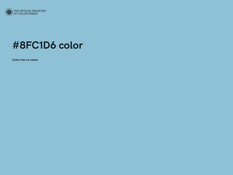 #8FC1D6 color image