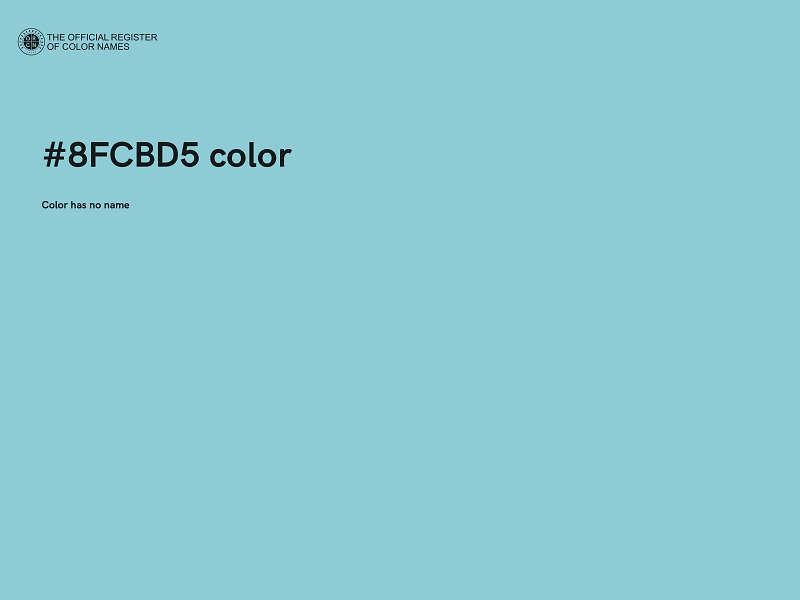 #8FCBD5 color image