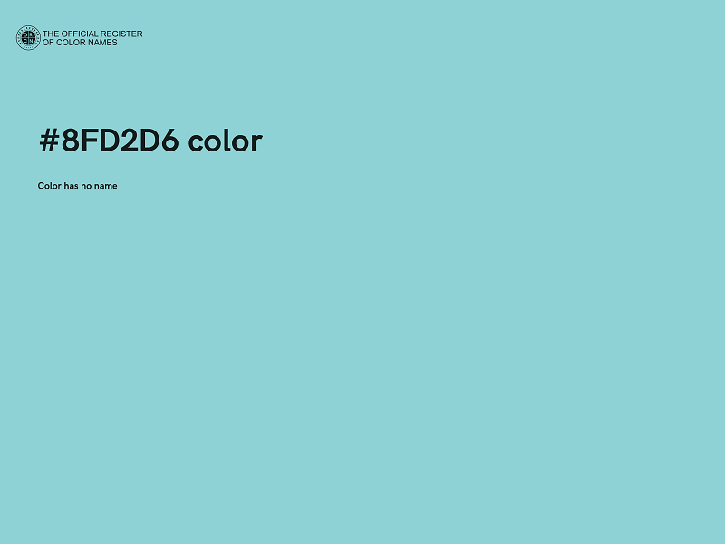 #8FD2D6 color image