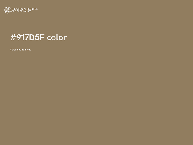 #917D5F color image