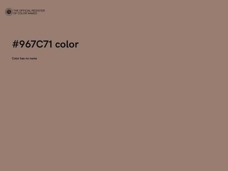 #967C71 color image