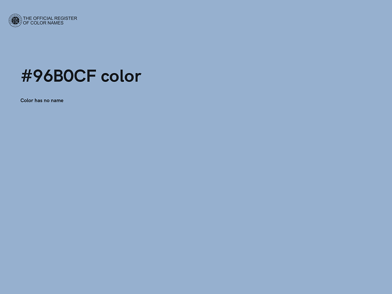 #96B0CF color image