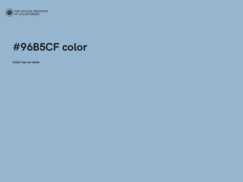 #96B5CF color image
