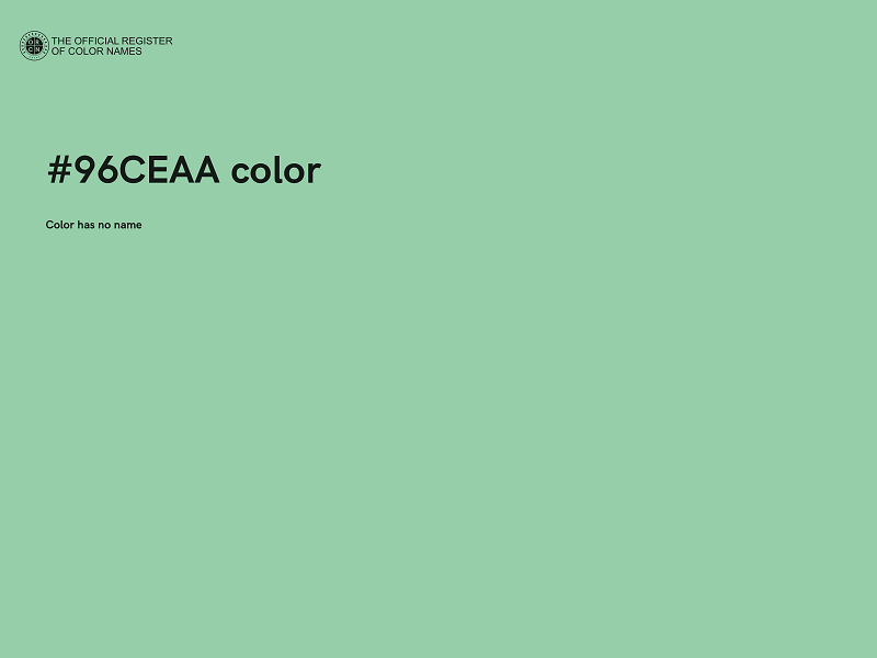 #96CEAA color image