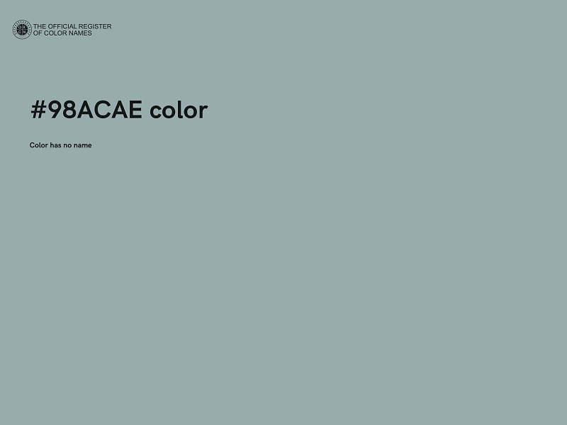 #98ACAE color image