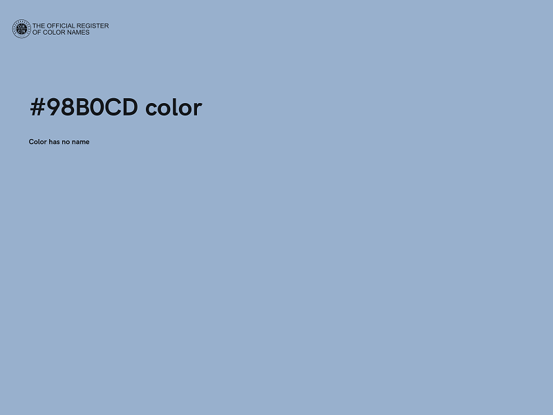 #98B0CD color image