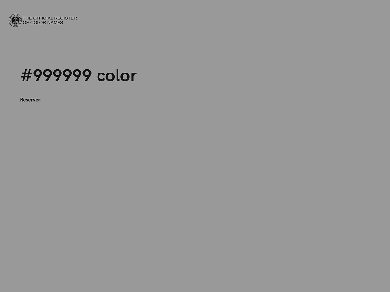 #999999 color image