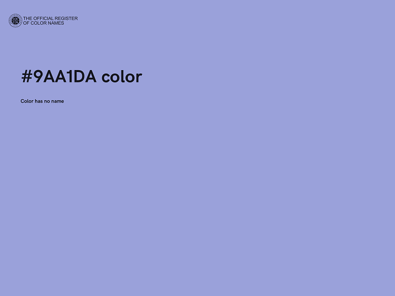 #9AA1DA color image