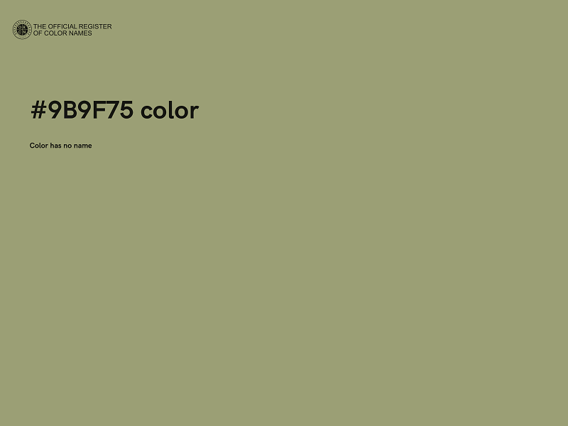 #9B9F75 color image