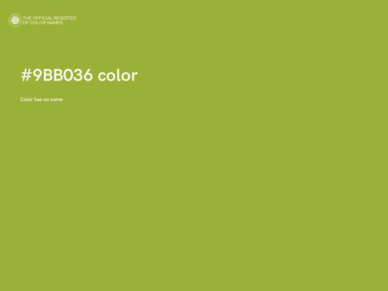 #9BB036 color image