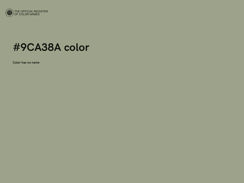 #9CA38A color image