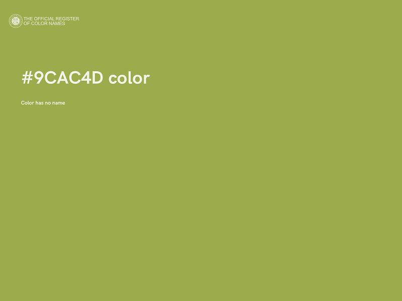 #9CAC4D color image