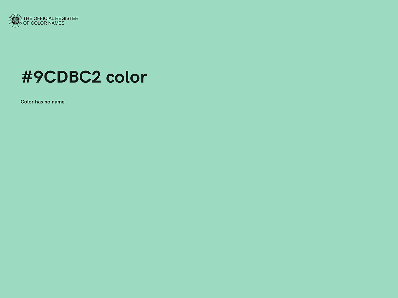 #9CDBC2 color image