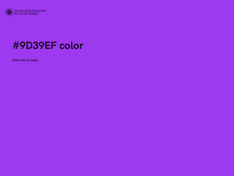 #9D39EF color image