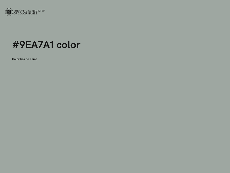 #9EA7A1 color image