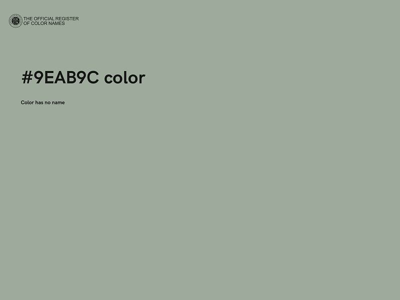 #9EAB9C color image