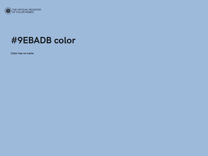 #9EBADB color image