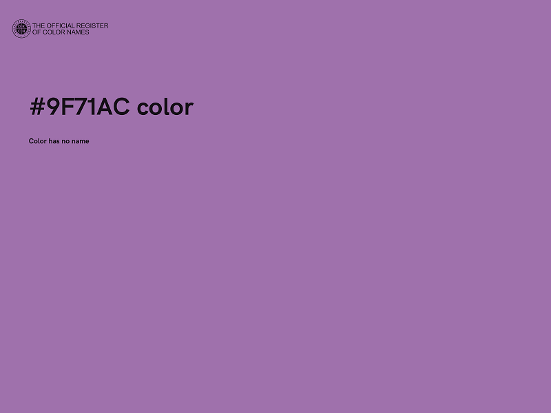 #9F71AC color image