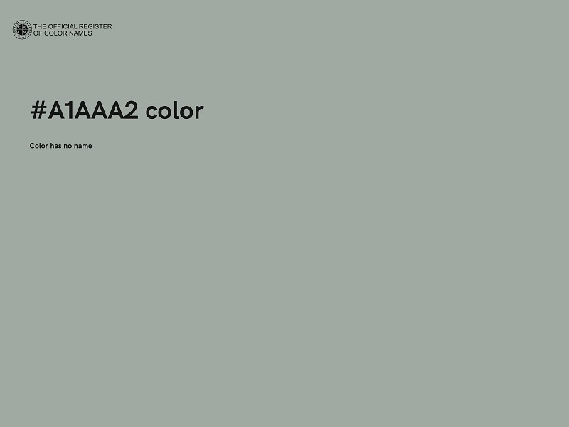 #A1AAA2 color image