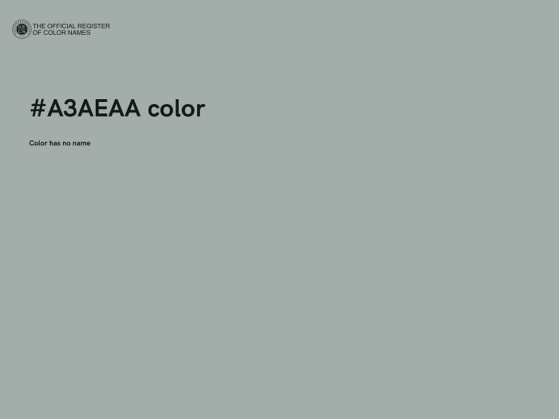 #A3AEAA color image