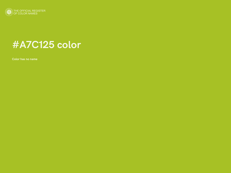 #A7C125 color image