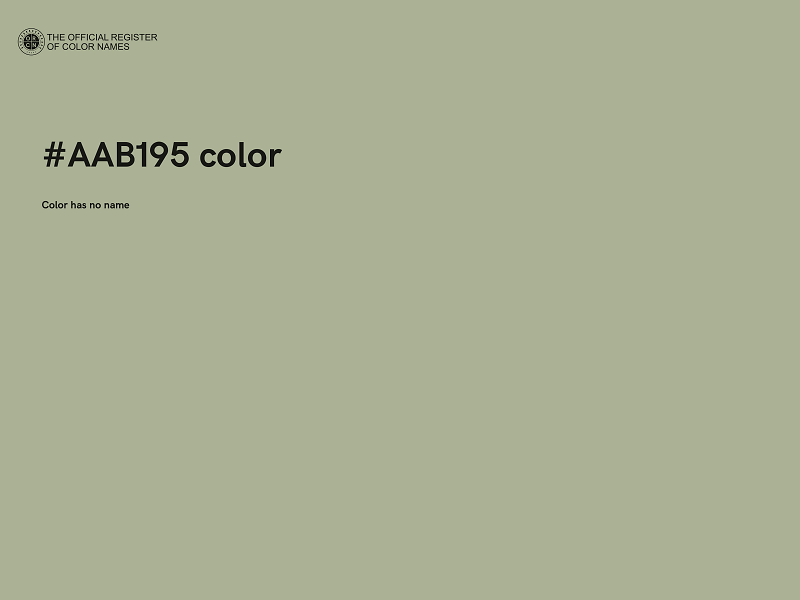 #AAB195 color image