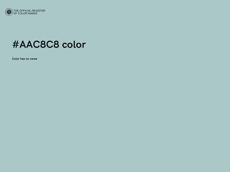 #AAC8C8 color image