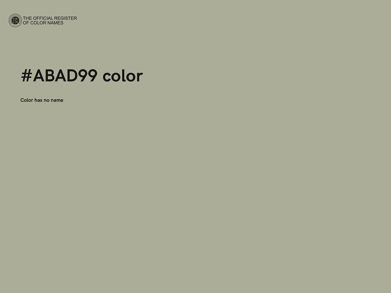 #ABAD99 color image