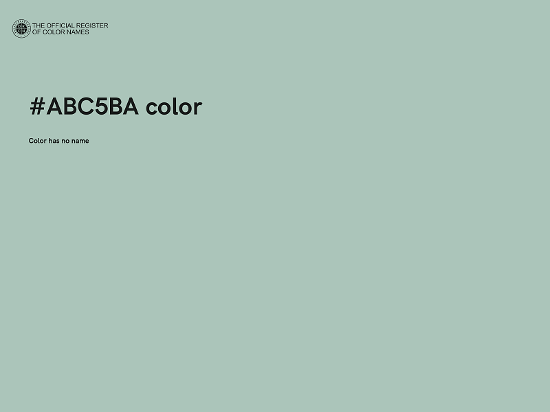 #ABC5BA color image