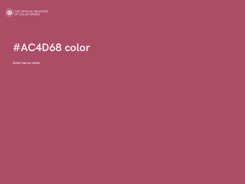 #AC4D68 color image