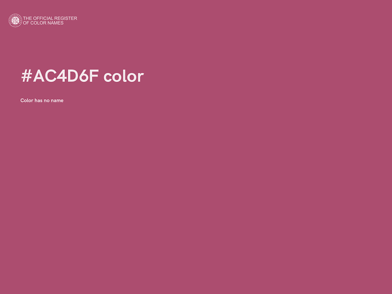 #AC4D6F color image
