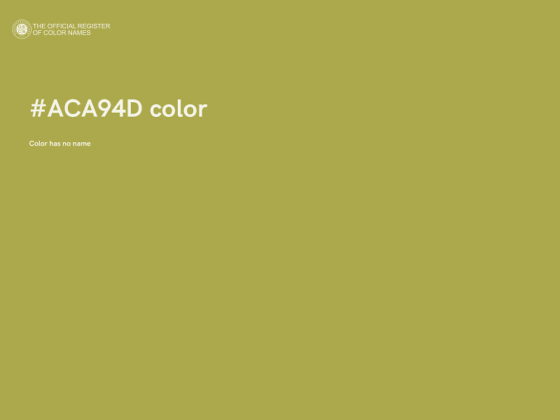#ACA94D color image
