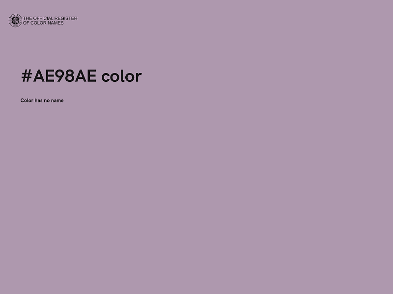 #AE98AE color image