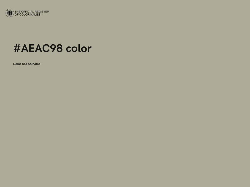 #AEAC98 color image