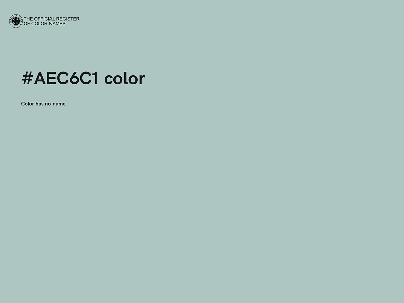 #AEC6C1 color image