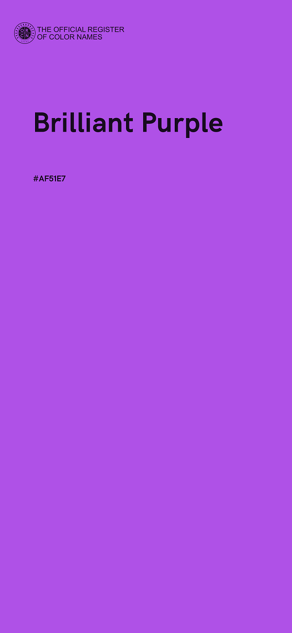 #AF51E7 - Brilliant Purple color image