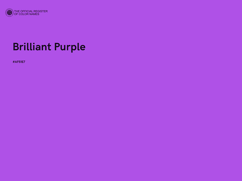 #AF51E7 - Brilliant Purple color image