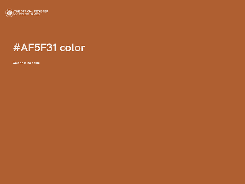 #AF5F31 color image