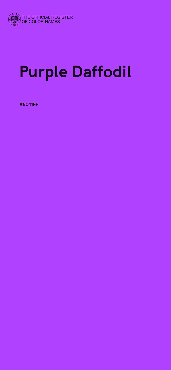#B041FF - Purple Daffodil color image