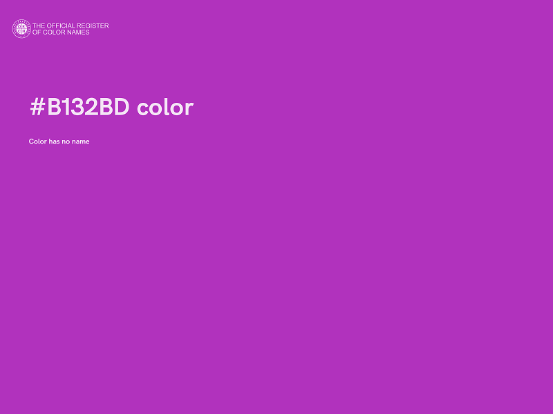 #B132BD color image