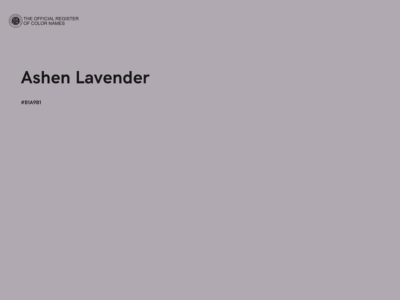#B1A9B1 - Ashen Lavender color image
