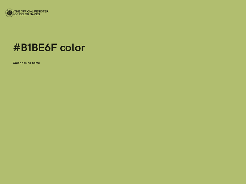 #B1BE6F color image